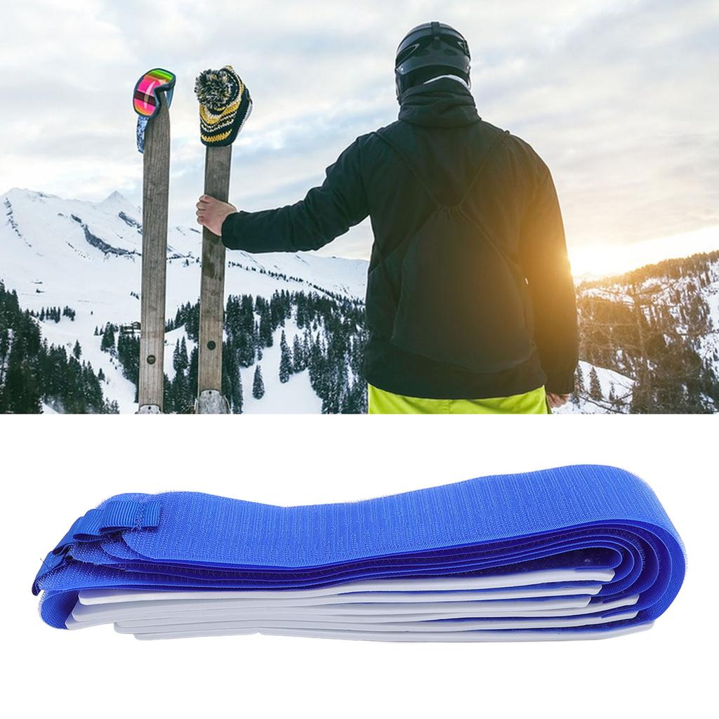 6 Stück Skigurte, multifunktionale Skibänder, verstellbare Skigurte zur Aufbewahrung von Skiausrüstung