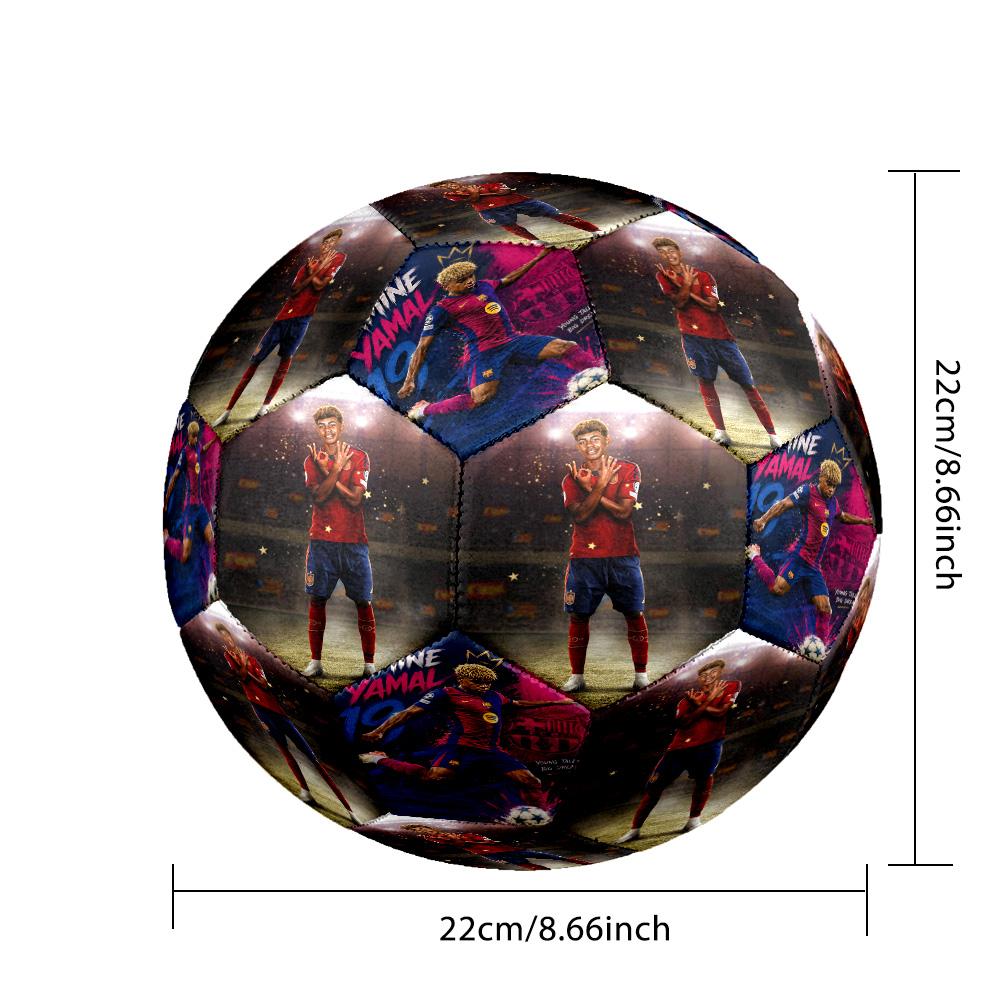 Lamine Yamal's Spain's 19th Century Legacy Size 5 Football Machine Sewn Indoor/Outdoor Universal Football for Football Accessories