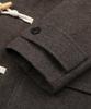 Trillion Unisex Balmacaan Duffle Long Coat (Brown)