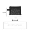 Transparent Mesh Large Capacity Portable Storage Bag with Card Holder for Cables & Earphones