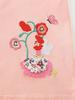 European Style Floral Embroidery Summer Dresses for Girls - Knitted Cotton Princess Clothing