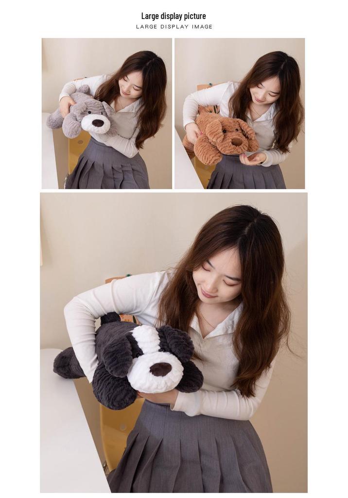 Adorable Plush Lying Dog Doll – Perfect Home Decor & Valentine's Day Gift