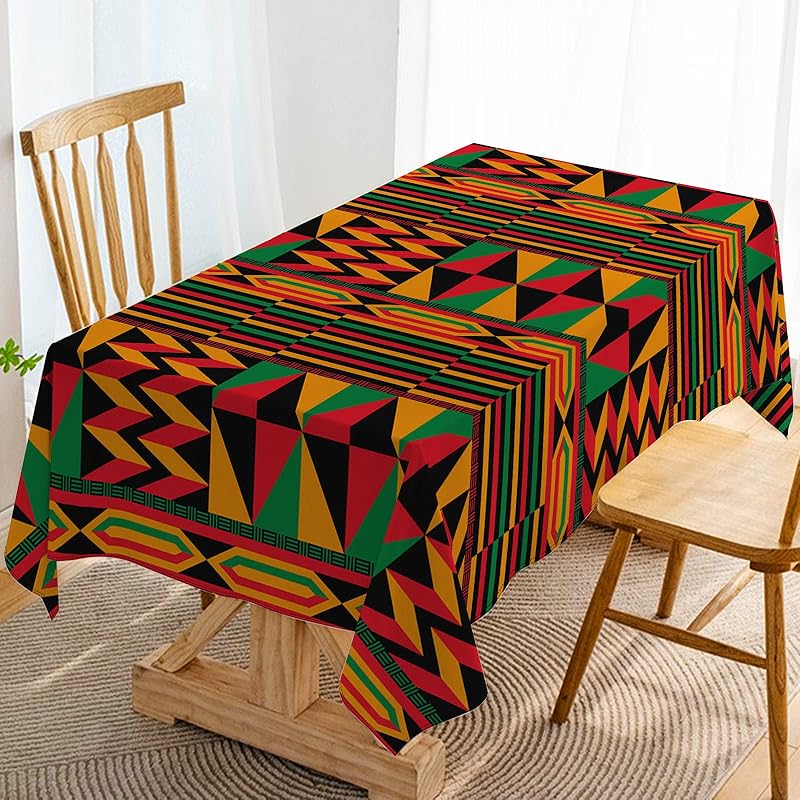 Hafangry Black History Month n Print Tablecloth Juneteenth Kwanzaa Heritage Holiday Celebration Party Decoration Rectangular Kitchen Dining Room Home