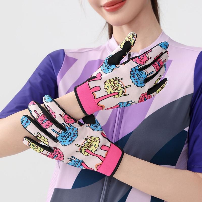 Cycling Gloves With Tactiles Touchscreens Tip Antislip Handlebars Control Enhances Durability For Trail Ride