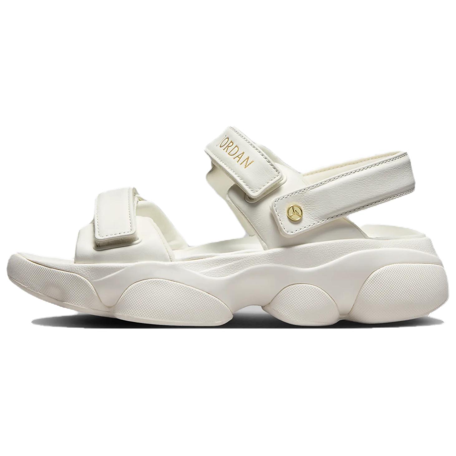 (WMNS) Air Jordan Deja Sandal Sail Metallic Gold Women s FN5036-100 EU 36.5