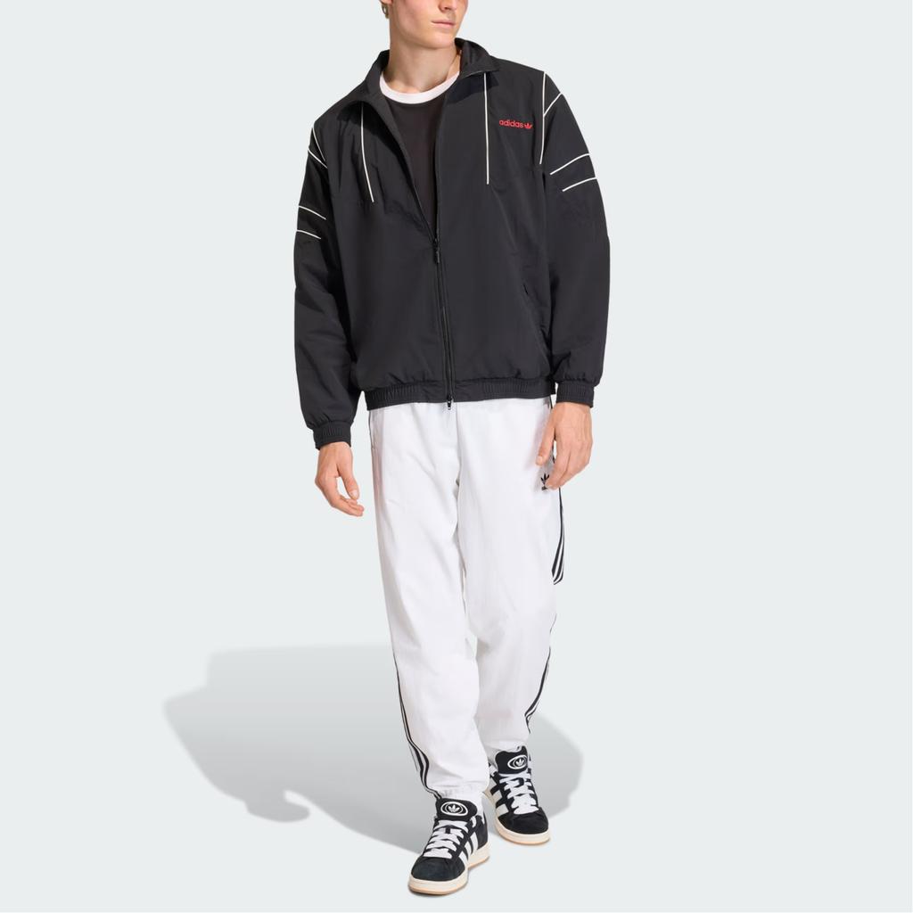 adidas Originals Letter Logo Zipper Long Sleeve Loose Jacket Men Jackets KE0096