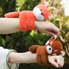 Raccoon Animal Plush Wrist Band Monkey Plush Doll Slap Bracelet Capybara Slap Bracelet  Children