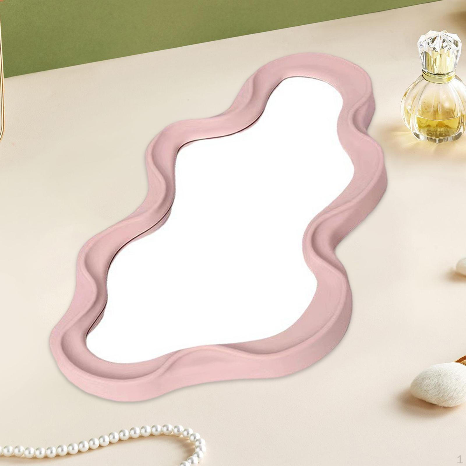 

Зеркало Настольное Декоративное Домашний Декор Туалетный столик для макияжа Настенное для Умывальни Прихожих розовый