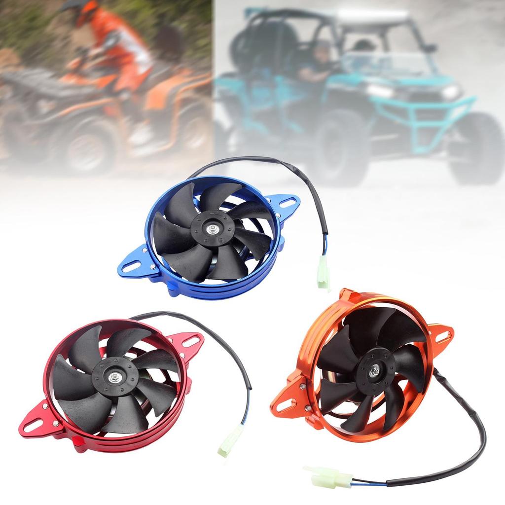 Radiator Cooling Fan Easy Installation Electric Cooling Fan for Motorcycle Pit Bike Quad 125cc 150cc 200cc 250cc 4 Wheeler