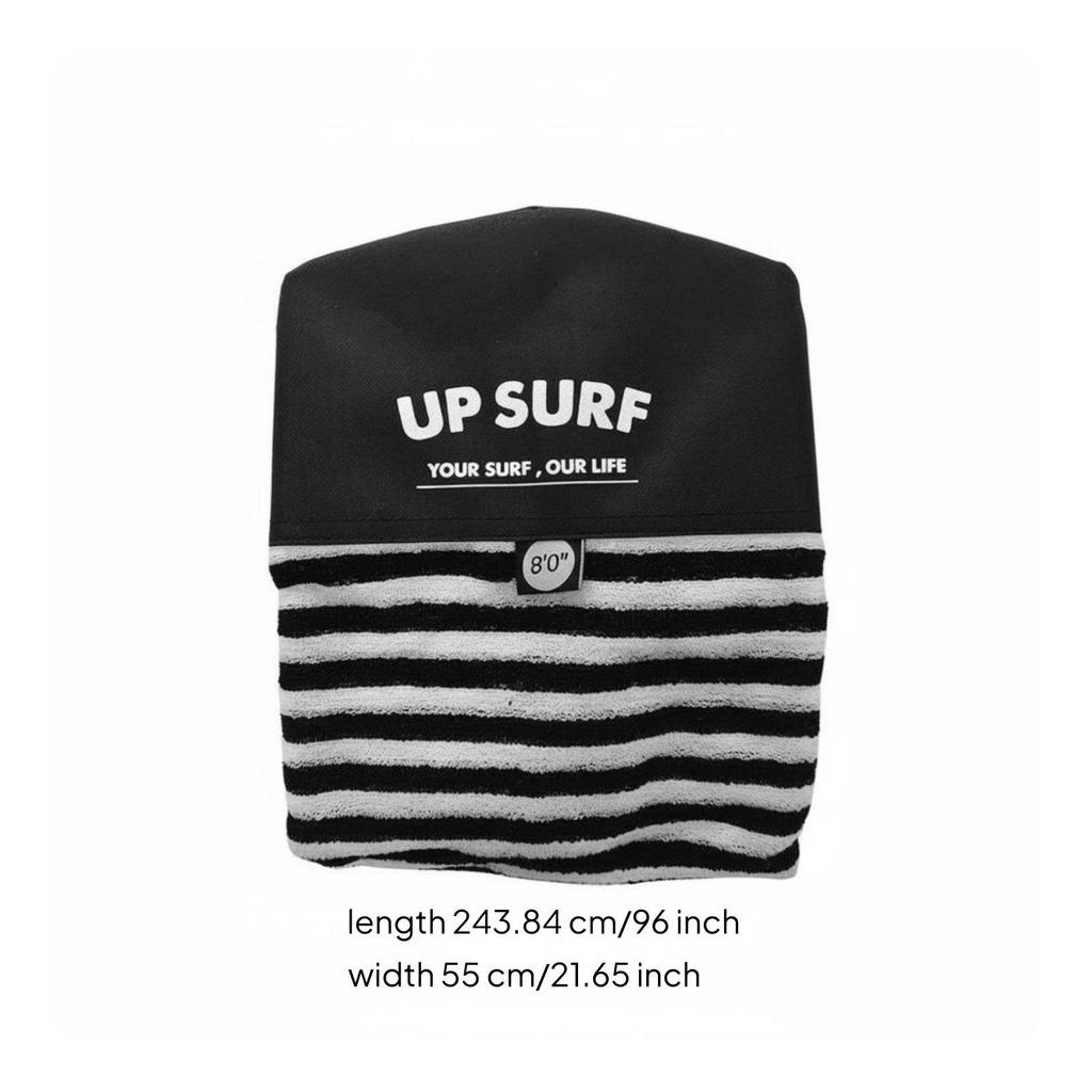 Gestreifte Surfbrettsocke Flexible Boardhülle Abdeckungstasche zum Surfen