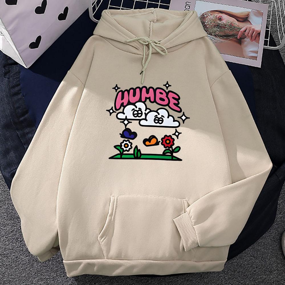 Humbe Singer Graphic Hoodies Long Sleeve Men Women Hooded Sweatshirts Cartoon Graphic Pullovers Unisex Clothes Winter Pocket Top