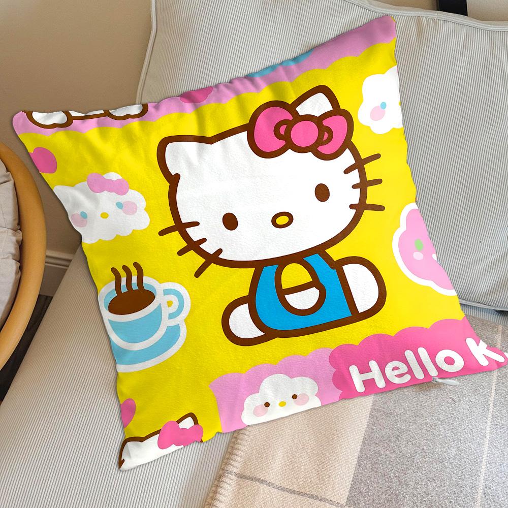 Holidays Kawaii H-Hellocats Cushion Cover 40*40 Sleeping Pillows Decorative Home Decorations Bedroom Ornamental Pillow Cases