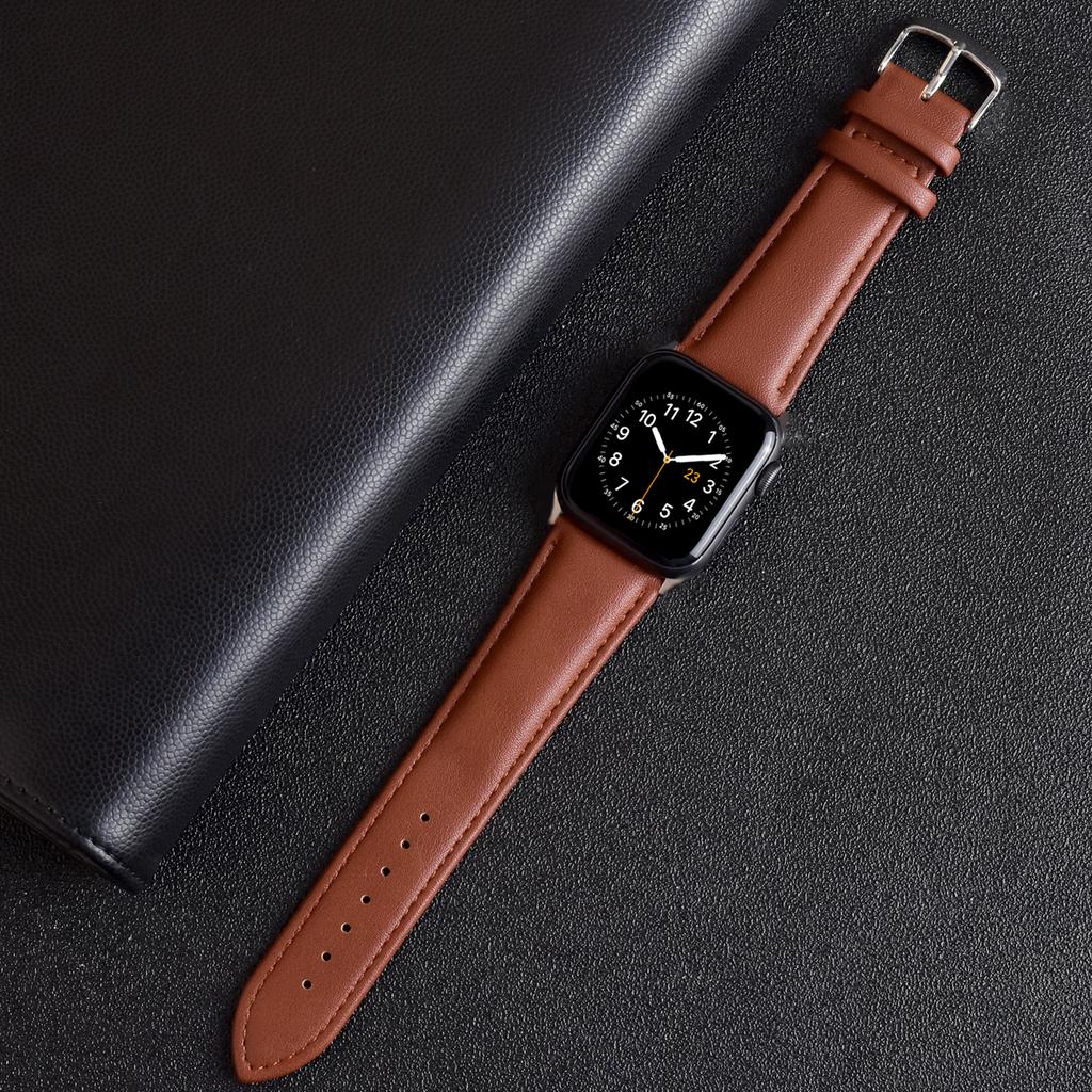 Bracelet Belt Leather Band for Apple Watch Series 10 42mm 46MM 44MM 40MM 41MM 45MM 49mm Strap for iWatch 10 9 8 7 6 SE 5 4 Wristband