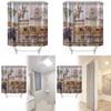 Animal Shower Curtain Peva Waterproof Bathroom Divider For Home Use