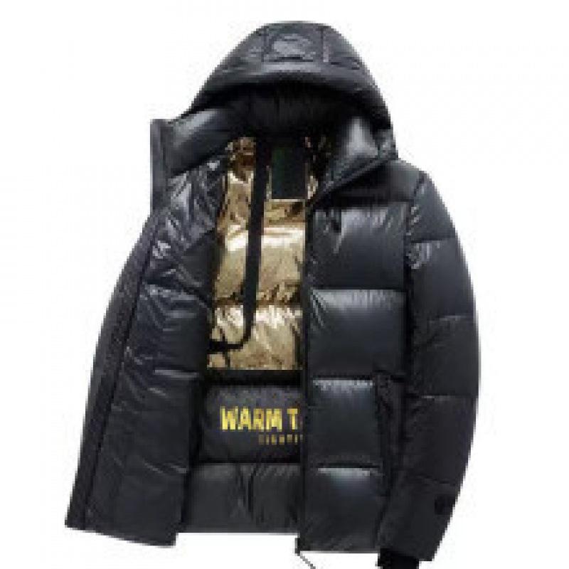 Winter Black Gold Padded Down Cotton Men s Coat Couple Padded Winter Jacket Padded Men s Padded Jacket M