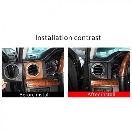 Matte Black AC Air Vent Outlet Frame Cover Trim For Toyota Tundra 14-21
