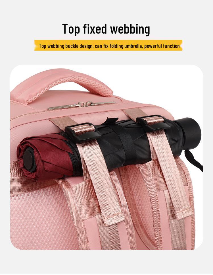 Cross-Border Fashion Backpack: Large Capacity, Lightweight, Ideal for Short Trips, Business Travel, Handbag, and Laptop Carrying.