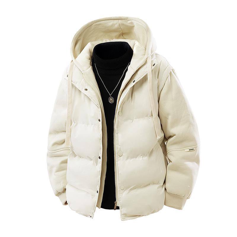 Unisex Thickened Cotton Hooded Jacket - Trendy, Warm, and Versatile Winter Outerwear