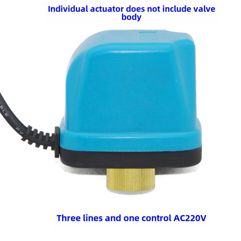 AMECO Miniatur Elektrisches Zweiwege-Kugelventil für Klimaanlagen - Erhältlich in 4 und 6 Punkten, DN15 DN20