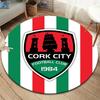 Cork City F.C Round Area Rug,Carpet Rug for Living Room Bedroom Sofa Playroom Decor,Non-slip Floor Mat