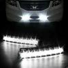 2X Car 8 Led Drl Fog Driving Daylight Daytime Running Light Head Lamp White