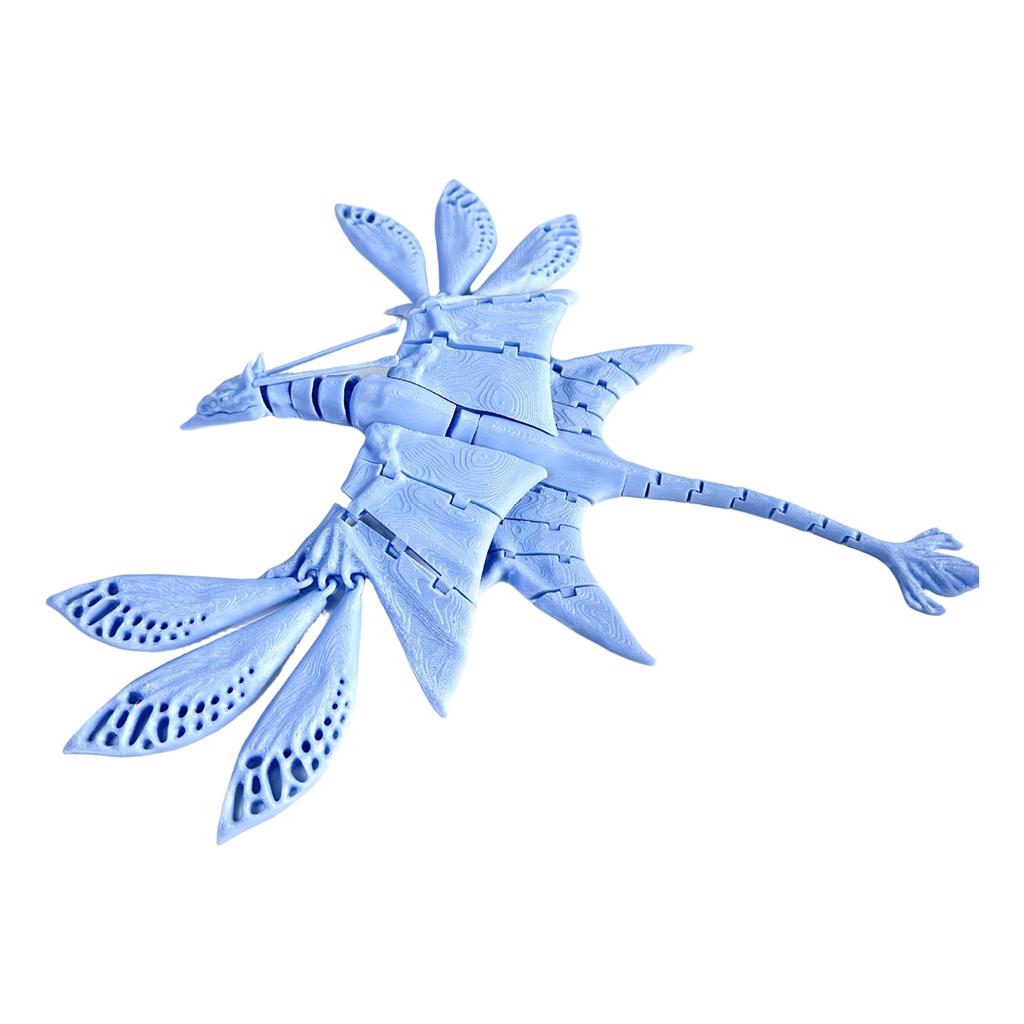 3D Printed Stress-relieving Toy With Movable Joints, Suitable For Desktop Display.