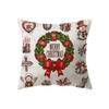 Federa Cuscino Stampata Babbo Natale Buon Natale Decorazione Casa Soggiorno Divano Cuscino Quadrato