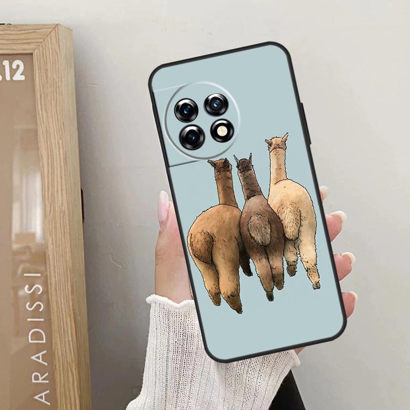 Cute Alpaca Donkey Case For OnePlus Nord 5 CE 2 3 4 Lite N20 N30 OnePlus 15 R 13R 12R 10R 13T 10T 11 12 13 Cover