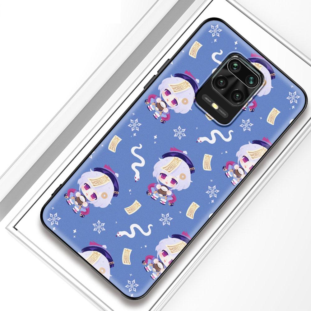 Kreslený silikonový kryt na telefon Genshin Impact pro Xiaomi Redmi Note 10 9S 9 8 Pro 8T 8A 9A 9C 7 7A K40 Měkký kryt Coque Funda