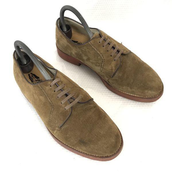 HUSH PUPPIES Suede Plain Toe Shoes Men’s 24.5 Brown Business(USED)
