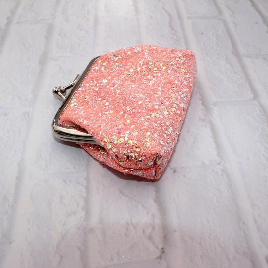 Pailletten Muntzakje, Dames Glitters Muntzakje, Mini Portemonnee met Kiss-Lock Sluiting voor Munten Contant Geld Sieraden