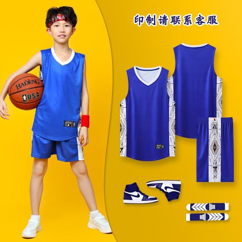 Children's Basketball Uniforms Sports Suits Boys and Girls Elementary School Students Game Jerseys Printing Team Uniforms Training Camp Clothes
