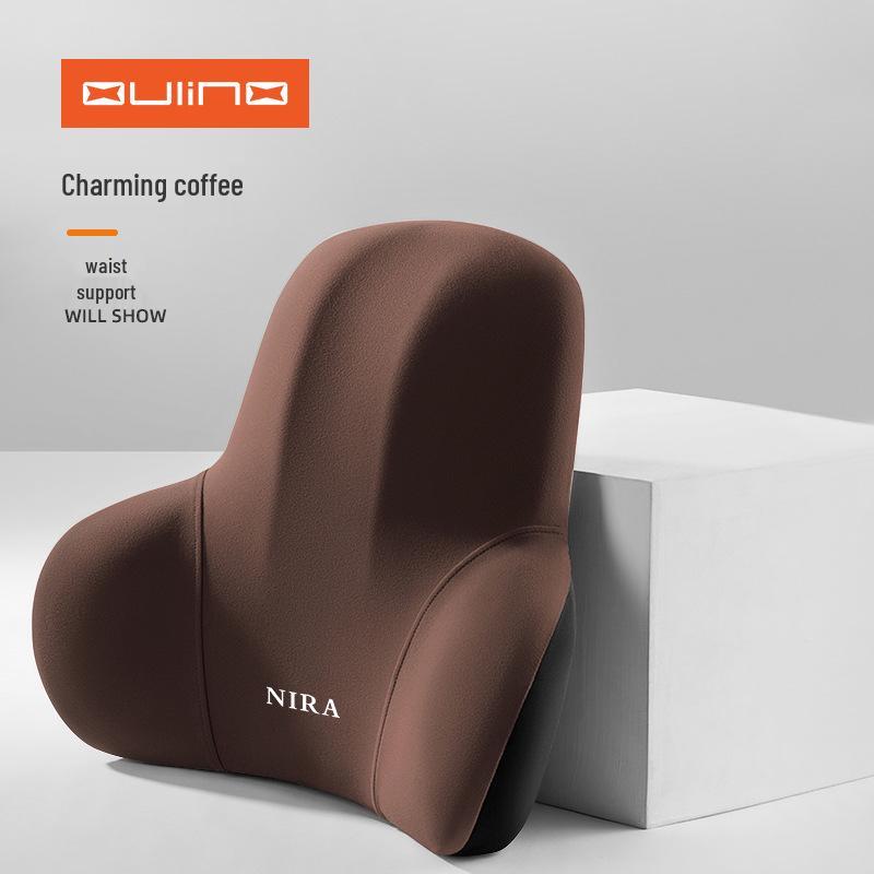 Ergonomický bederní podpůrný polštář pro kancelářskou židli a auto