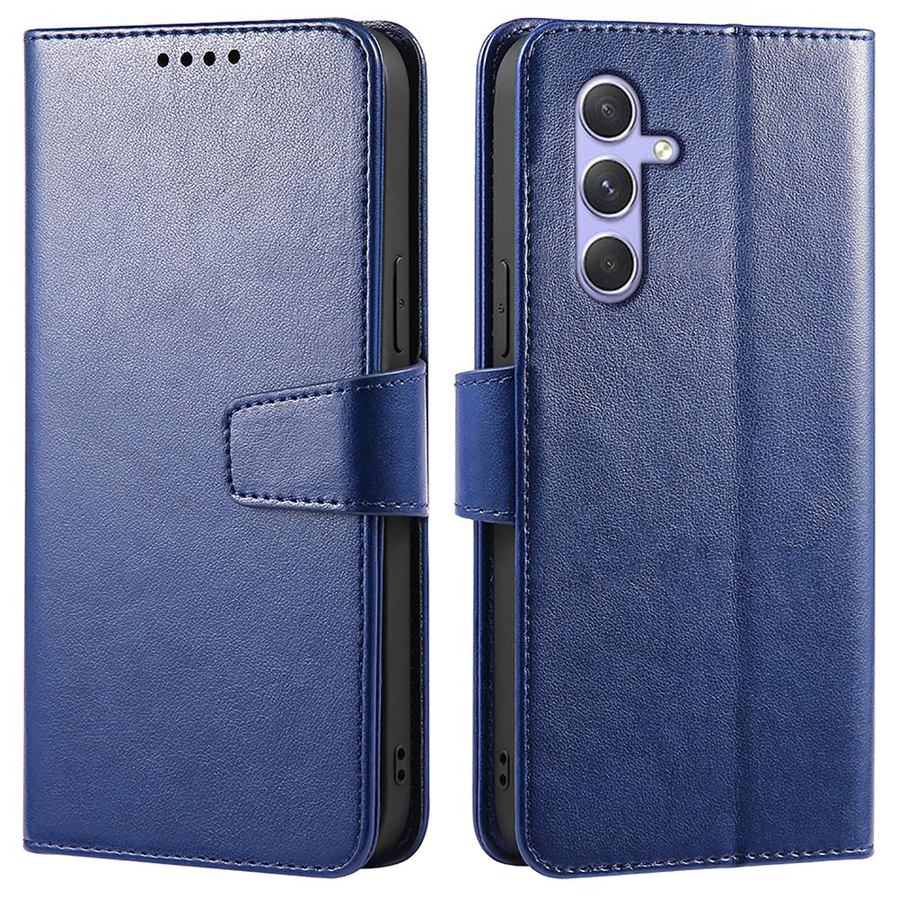 

For Samsung Galaxy S23 FE Case Stand Card Holder Wallet Leather Phone Cover Blue