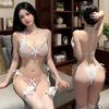 Sexy underwear lace bra panties pure temptation pajamas three-point sexy hot suspender suit women