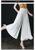Plus Size Women's Wide Leg Pants - 2024 Spring/Summer High Waist, Loose Fit, Middle-aged Mom Style Skirt Pants, Casual Wear