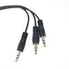 Gold Plateds 3.5mm TRS Stereo Sound Splitter Cable 1 Female to 3 Male Jacks for Multiple Device Connectivitys
