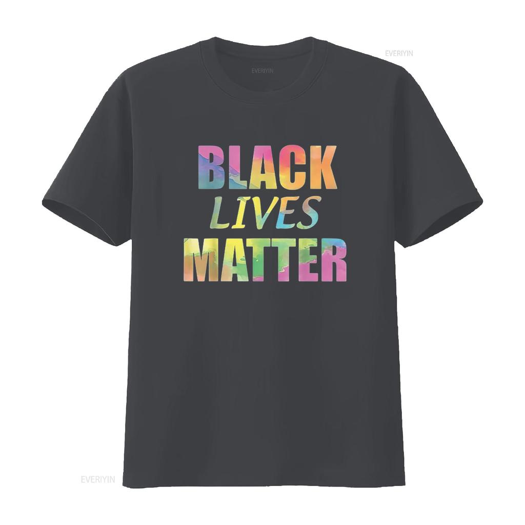 New Black Lives Matter tie dye lettering Kids T Shirt X Large vintage Washed Unisex graphic Breathable homme Stretched