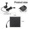 11/15.5cm Water Fountain Solar Power Panel Water Pump  8 Nozzle Outdoor Watering System Energy Saving Kits Garden Decoration