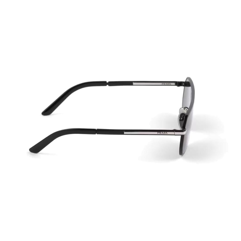 Prada Pilot Style Sunglasses With Engraved Temples Men sunglasses Black SPRA53E1BOF05S0C059