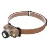 Mini Headlamp Type C USB Rechargeable Brown IPX4 Waterproof Lightweight Portable Headlight for Camping