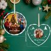 Personalized Christmas Ornament ,Custom Photo Crystal Pendant, Unique Christmas Gift For Couples,Family Home Xmas Tree Decor