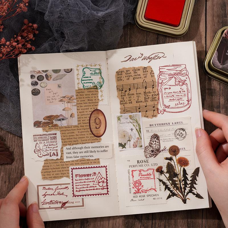 Classic Retro Color Ink Pad Color Handbook Seal Student DIY Ink Pad Iron Box Ancient Mud Fragrance Oily Ink Felt Stamp Pad Set