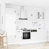VidaXL Ensemble de 8 meubles de cuisine "Kalmar" en bois d'ingénierie blanc brillant 3314793