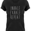 Inhale Exhale Repeat Daunisex Ladies T Shirt Yoga Om Shiva Shakti Pilates Vintage Stylish Graphic Casual Comfortable
