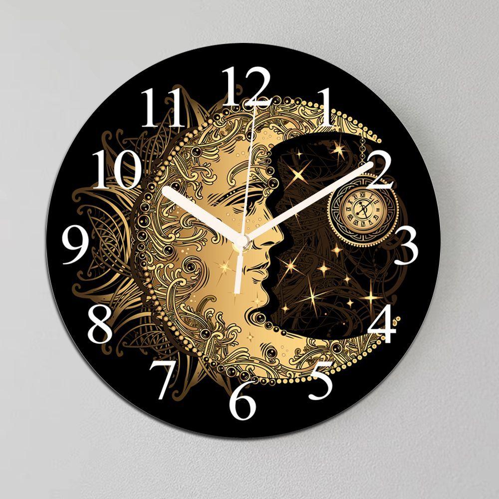 10 Inch Silent Xyloid Wall Clocks Decorative Non Ticking Clock for Home Office Kitchen Bedroom Living Room, Bedroom, Study