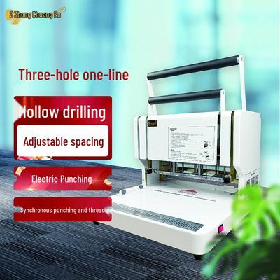 Zhongchuang'en CN-CD3130 Semi-Automatic Electric 3-Hole Archive Binding Machine CN Plug (adapter Included)