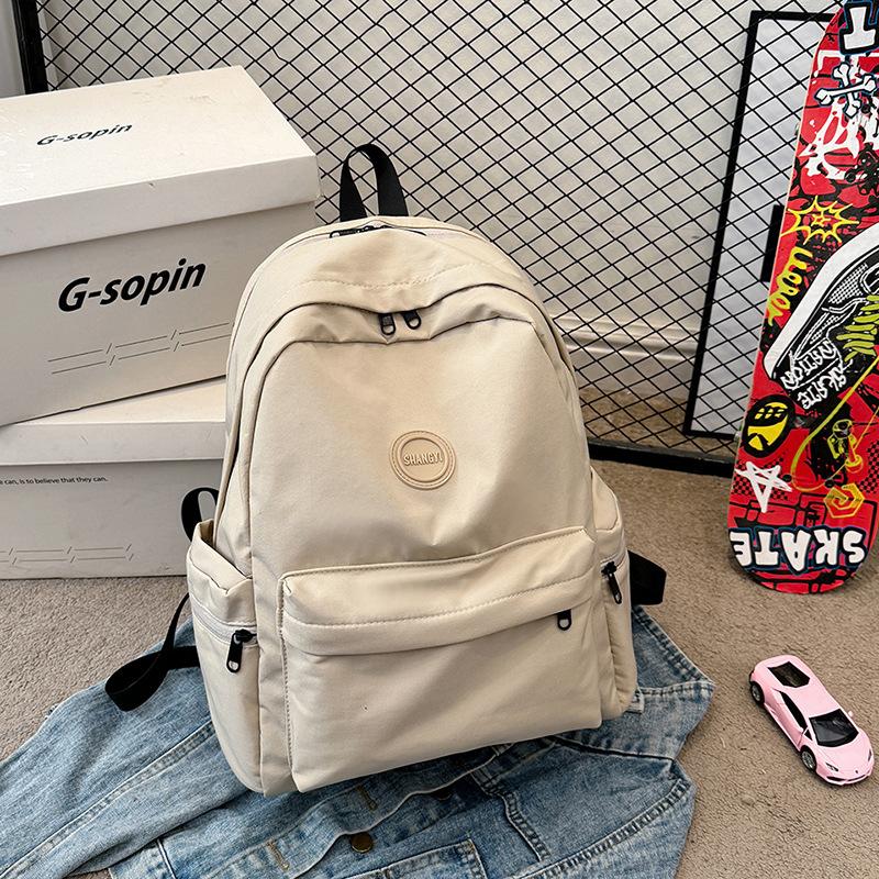 

High-value trendy college students outdoor lightweight large-capacity backpack travel waterproof backpack trendy schoolbag хаки