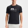 FILA Fitness Series Comfortable Casual Fashion Versatile Short Sleeve Breathable T-Shirt Men Tops Deep-Black A11M521107F-BK