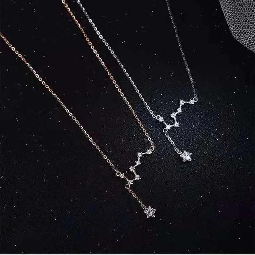 Women Beidou Seven Star Necklace With Light Luxury Unique Design Japanese And Korean Fresh Tassel Collar Chain Fashion Jewelry